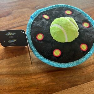 Bark Box Small UFO Ultimate Flying Object Crinkle Disc Squeaker 2022 NWT